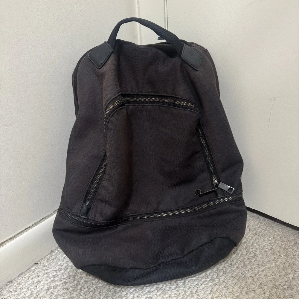 Lululemon City Adventurer Backpack Black Brown Mosaic
